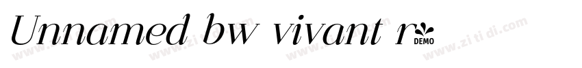 Unnamed bw vivant r字体转换